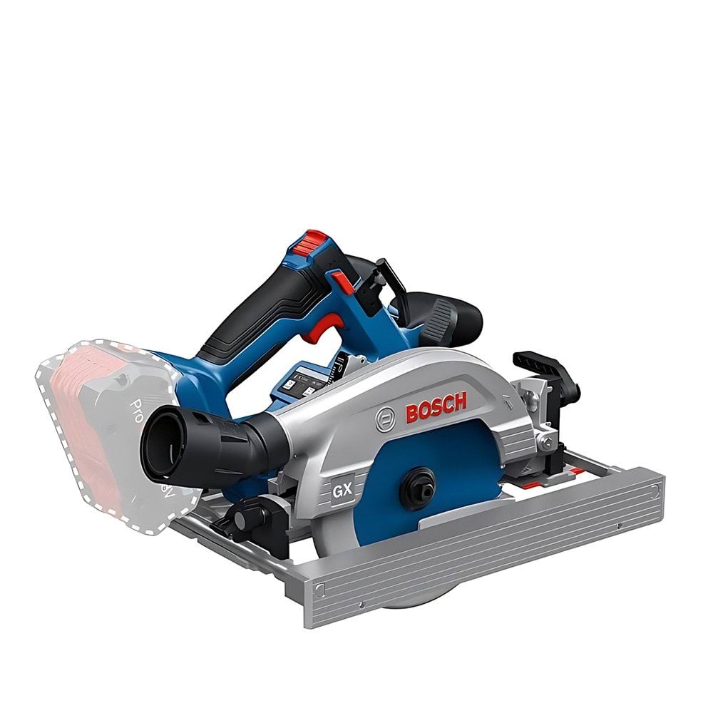 Bosch Professional Serra Circular sem Fio GKS 18V-57-2 GX com Calha Paralela,Disco Expert Madeira 36 Dentes