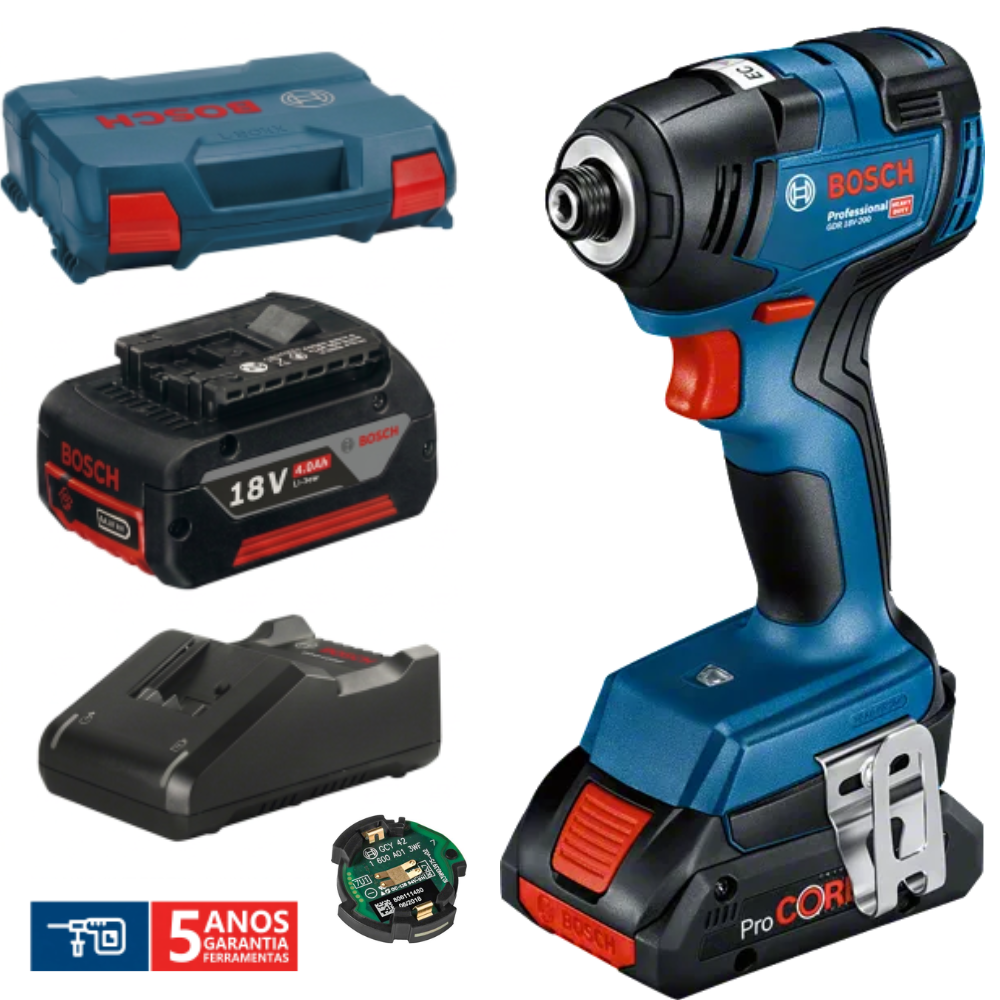 Aparafusadora de Impacto GDR 18V-210 C Bosch 06019J0102