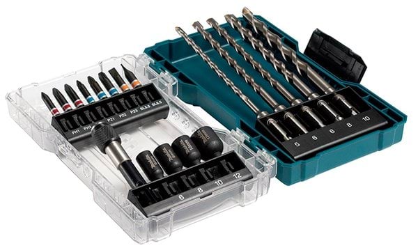 Estojo De Pontas E Brocas SDS-PLUS 18un Makita E-07026