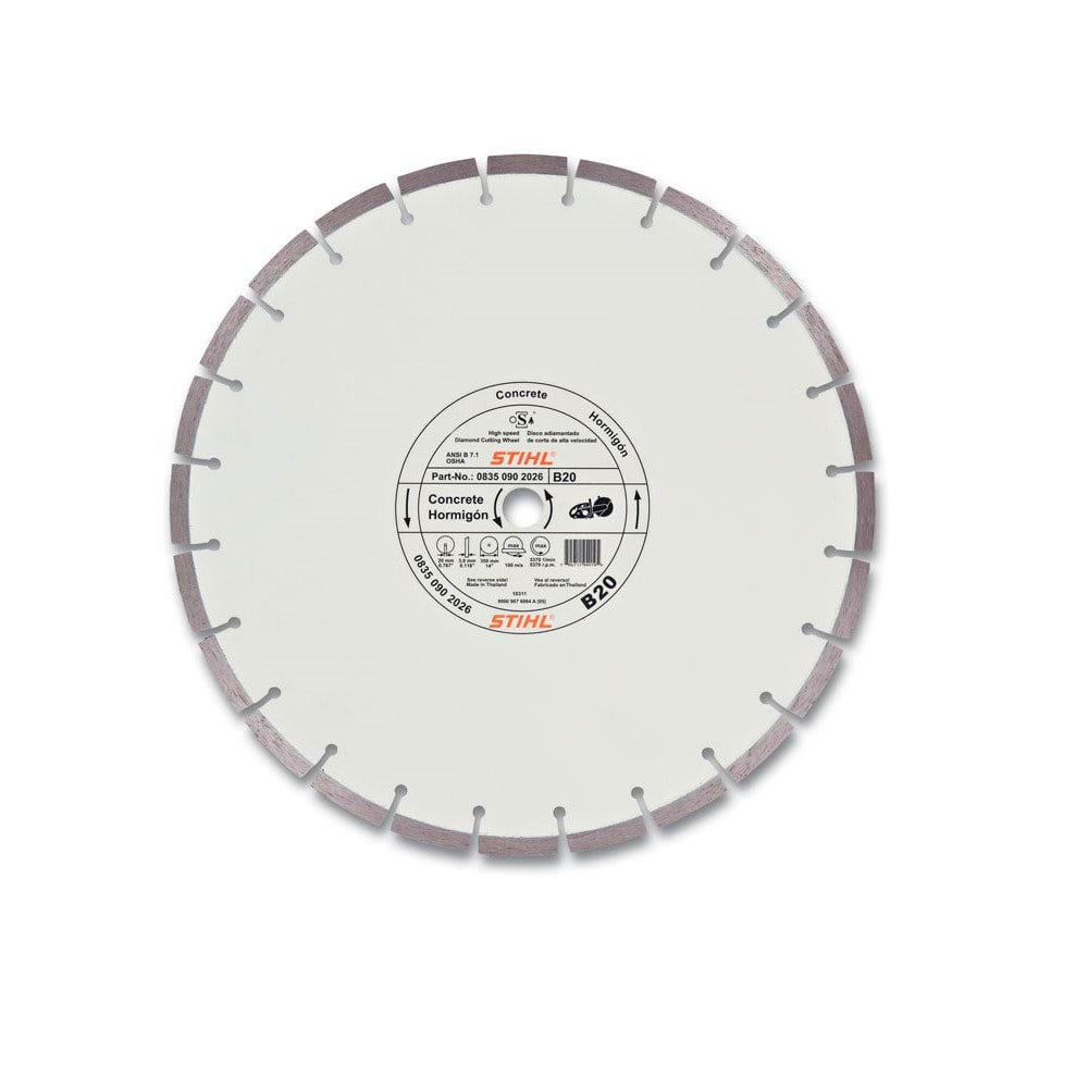 Disco diamante para Betão D-B20 400mm/3,2mm Stihl 08350907055
