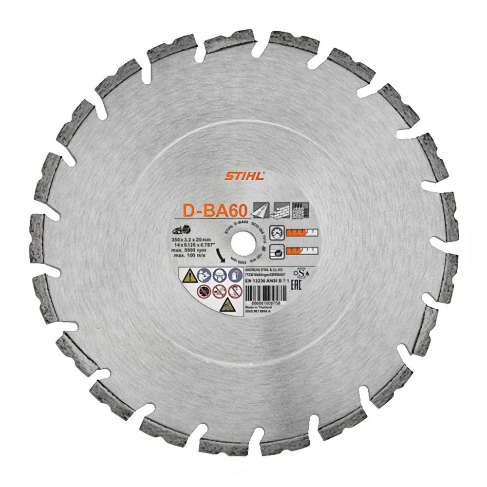 Disco Diamante para Betão D-BA60 350mm/3,0mm Stihl 08350947010