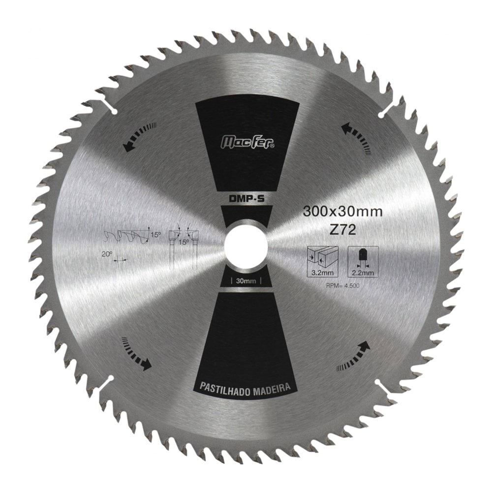 Macfer Disco Pastilhado para Madeira DMP-S 115mm Z24 Ref. 090.0001