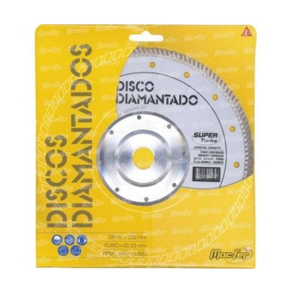 Macfer Disco Diamantada Super Turbo 115mm Ref. 092.0031