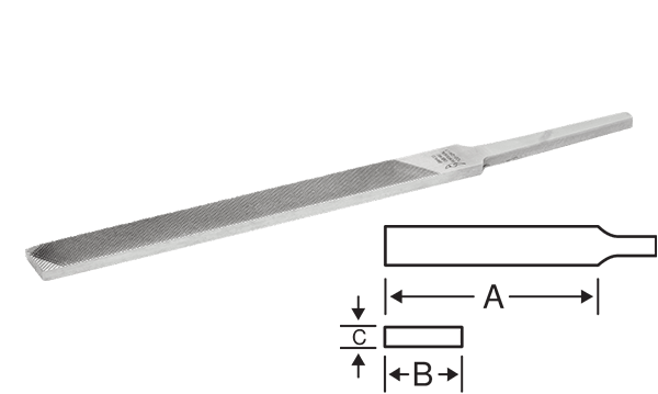 Lima Paralela 150mm Bastarda s/ Cabo Bahco 1-100-06-1-0
