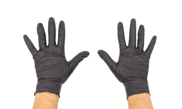 Luvas de Nitrilo Pretas Diamond Tamanho XL  100 Uni Kroftools 6003