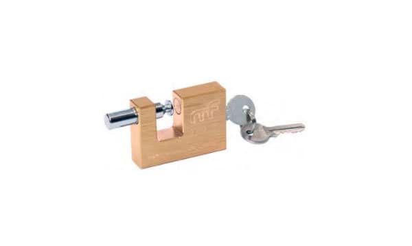 Cadeado Retangular Latão 2002-90-BL 90mm (bls) MacFer 150.0077