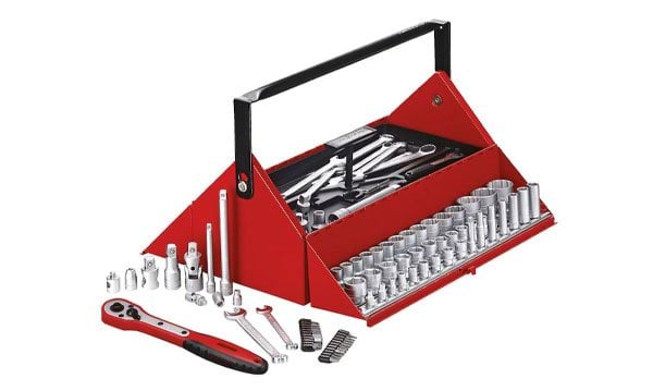 Kit 187 Ferramentas + Caixa Estilo Celeiro Teng Tools TC187