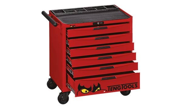 Carro de Ferramentas Pro 26" Baixa Altura 6 Gavetas Teng Tools TCW806N