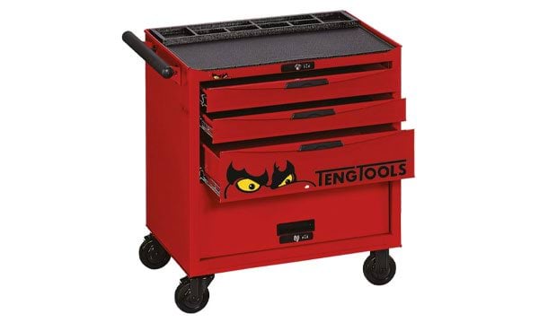 Carro de Ferramentas Pro 26” Baixa Altura 3 Gavetas Teng Tools TCW803N