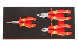 Módulo 3 alicates isolados (1000v) 385x170mm Kroftools 8600