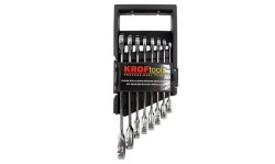 Jogo 8 Chaves Boca Luneta c/ Roquete 8-19mm Kroftools 1134