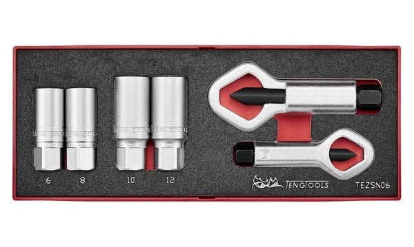 Kit de Extrator e Divisor de Nozes FOAMX2 6Pcs Teng Tools TEZSN06