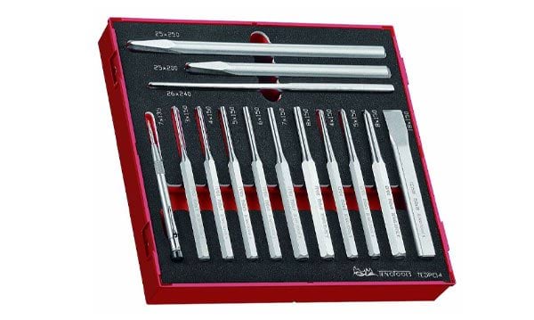 Kit de Punções e Cinzel FOAM2 14Pcs Teng Tools TEDPC14