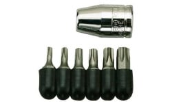 Conjunto de Bits c/ Acoplador 3/8” TX 7Pcs Teng Tools 1486