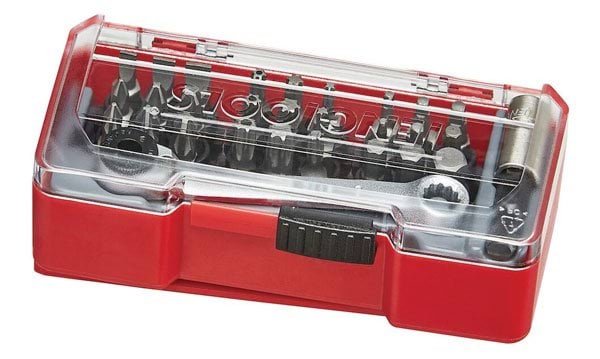 Conjunto de Bits Misto c/ Roquete de Bits 29Pcs Teng Tools TJ1429