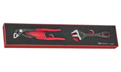 Teng Tools Kit de Alicate e Chave Ajustável FOAMX4 2Pcs  TEXMB02