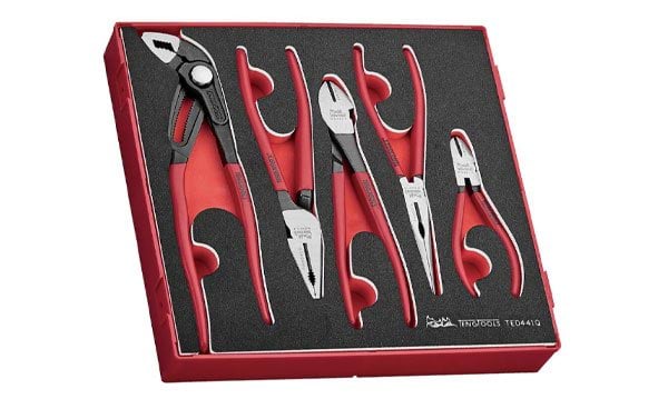 Jogo de Alicates Vinil Grip Q FOAM2 5Pcs Teng Tools TED441Q