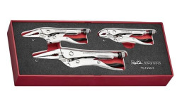 Jogo de Alicates Power Grip FOAMX2 3Pcs Teng Tools TEZVG03