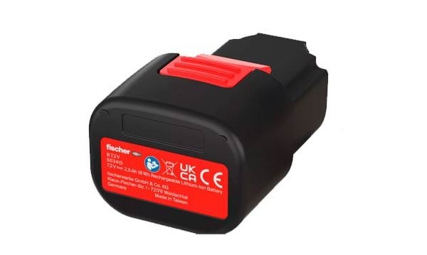 Bateria LED 7.2 V – 2.5 Ah Fischer 553415