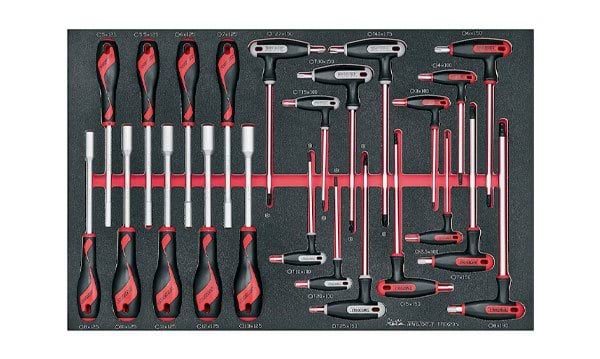 Teng Tools Kit Chaves de Porcas e Chaves em T 23Pcs TTEX23N