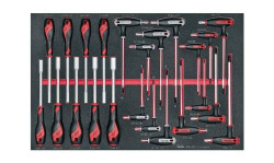 Teng Tools Kit Chaves de Porcas e Chaves em T 23Pcs TTEX23N