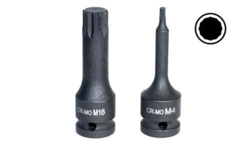 Chave 1/2” Impacto M16 XZN Kroftools 124016