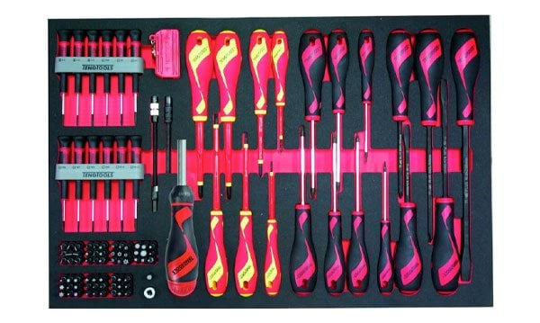 Jogo Chaves de Fenda Mista FOAM4X4 98Pcs Teng Tools TTEMD98N