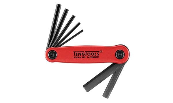 Teng Tools Jogo de Chaves Allen Retráteis 2,5-10mm 7Pcs 1476NMM1