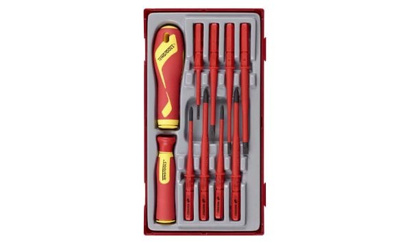 Kit Chaves de Fenda Intercambiáveis Isolada 10Pcs Teng Tools TTV710N
