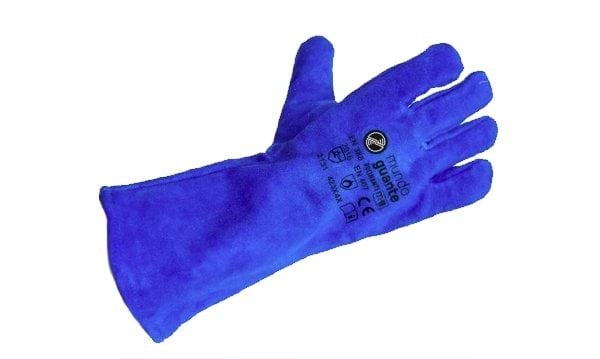 Luvas de Soldador Manga Larga Azul – XL Mundo Guante ROCINANTE-XL