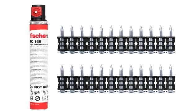 Pregos de Alto Desempenho DFNH 15 + Botija de Gás Fischer 553425