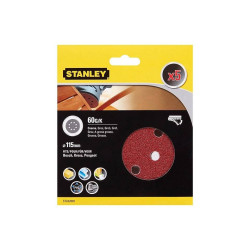 Discos de Lixa 115mm G60 c/ Velcro Stanley STA32002-XJ