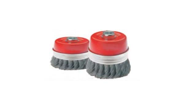 Escova Aço c/ Rosca T/ Vaso Arame Retorcido CARV-R M14 100mm (bls) MacFer 026.0016