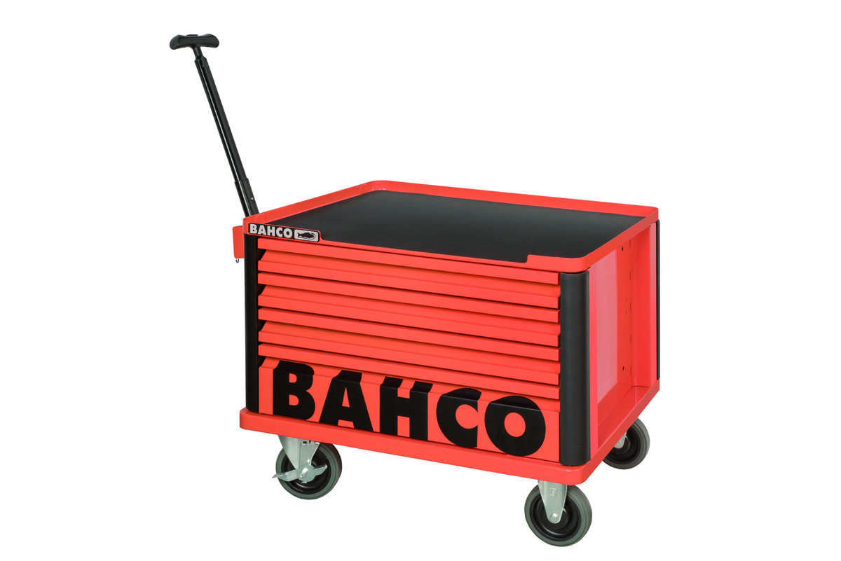 Baús superiores para cubo de arrumação E72 de 26" com rodas e 4 gavetas - Laranja - 693 mm x 510 mm x 542 mm Bahco 1482K4W