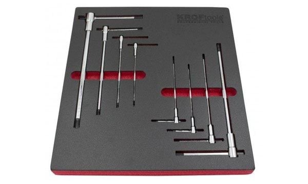 Jogo de Chaves Hexagonais em “T” 2-10mm Kroftools 234700