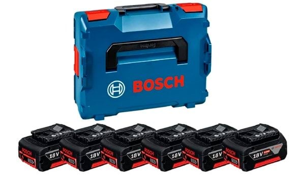 Kit de 6 Bateria GBA 18V 4,0Ah + L-BOXX 136 Bosch 1600A02A2S