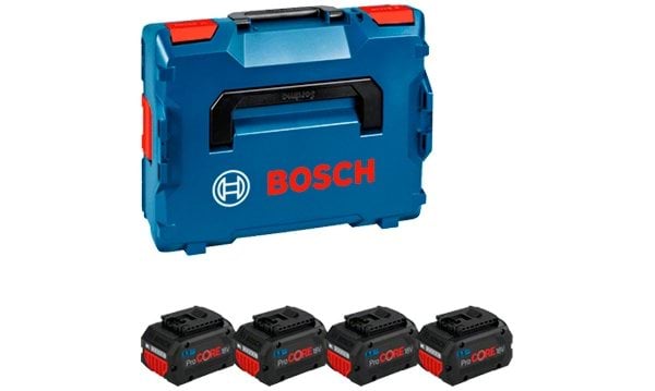 Kit 4 Baterias ProCORE18V 5.5Ah + L-BOXX 136 Bosch 1600A02A2U