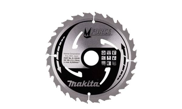 Disco HM 185/30/24D p/ Madeira M-FORCE Makita B-32035