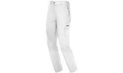 Calças Multi-bolsos em Algodão Branco Industrial Starter IS8038050