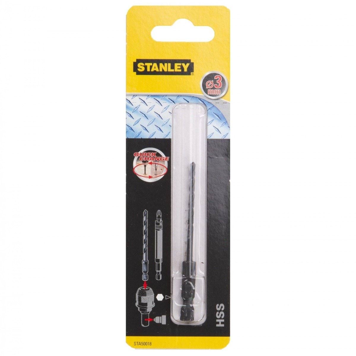 Broca 3x41mm Universal Quick Change Stanley STA50018-XJ
