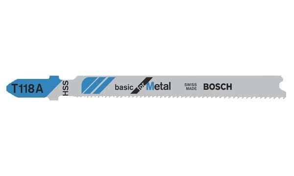 Lâminas de Serra Vertical T118 A p/ Metal - 5pcs Bosch 2608631013