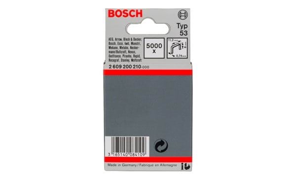 Agrafos Tipo 53 11.4x0.74x8mm 5000Un Bosch 2609200210