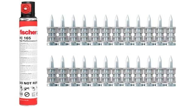 Pregos de Alto Desempenho DFNH 35 + Botija de Gás Fischer 553423