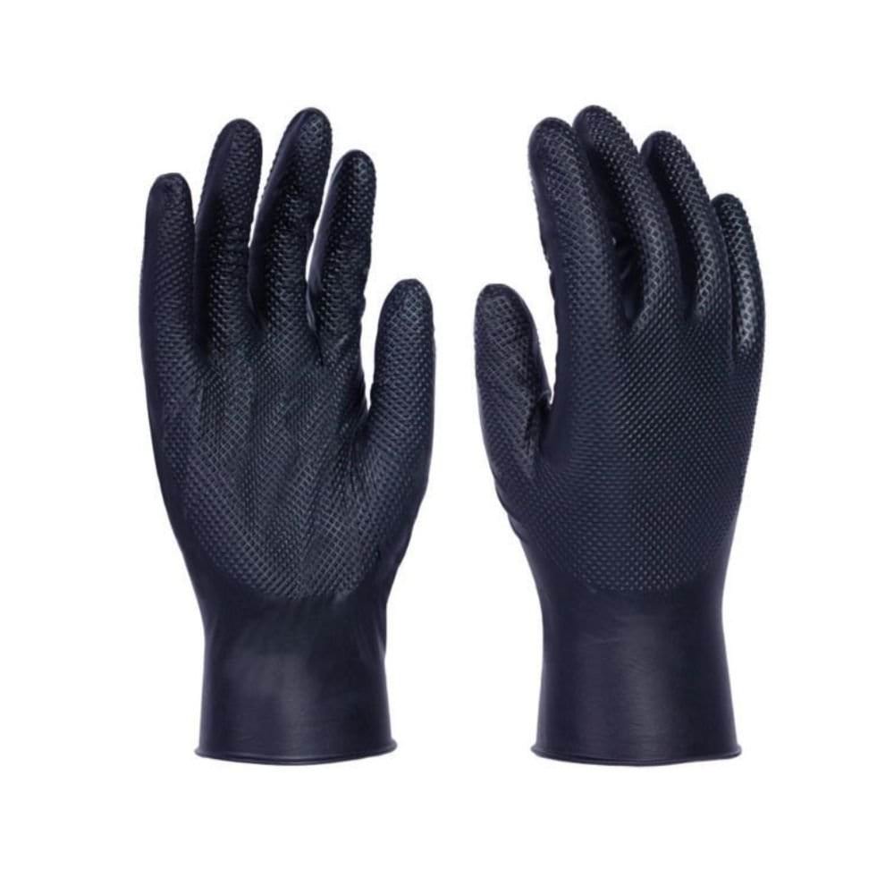 Dispensador de Luvas Vulcão Pretas Diamante 50Uni – L Mundo Guante 9980L