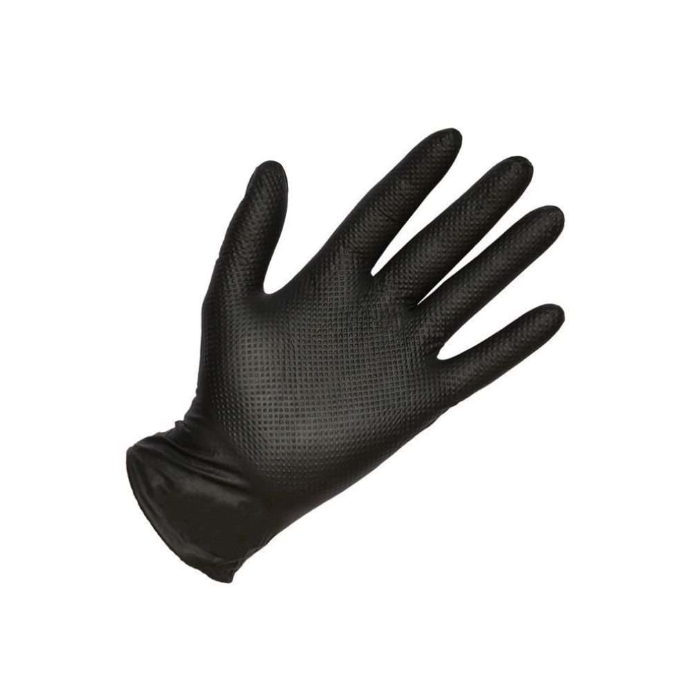 Dispensador de Luvas Vulcão Pretas Diamante 50Uni – XXL Mundo Guante 9980XXL