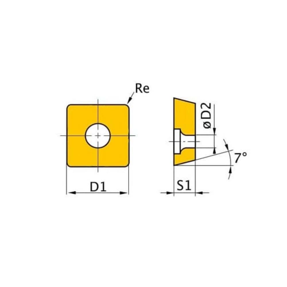 Plaquitas de Corte Hm - Cuchilla Scmt Optimum 3441763
