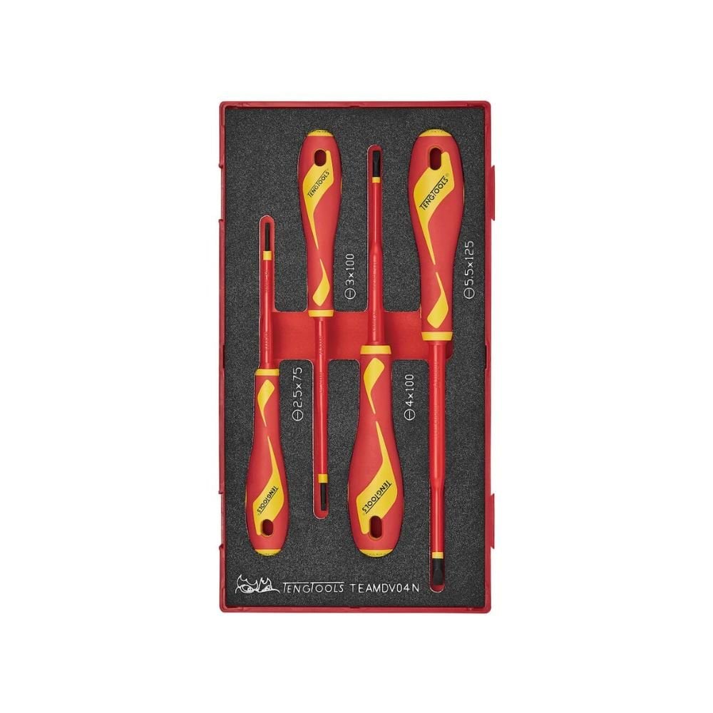 Conjunto de chaves de fenda isoladas Teng Tools Teamdv04N