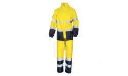 Conjunto impermeável de alta visibilidade Amarelo / Azul Industrial Starter 01800