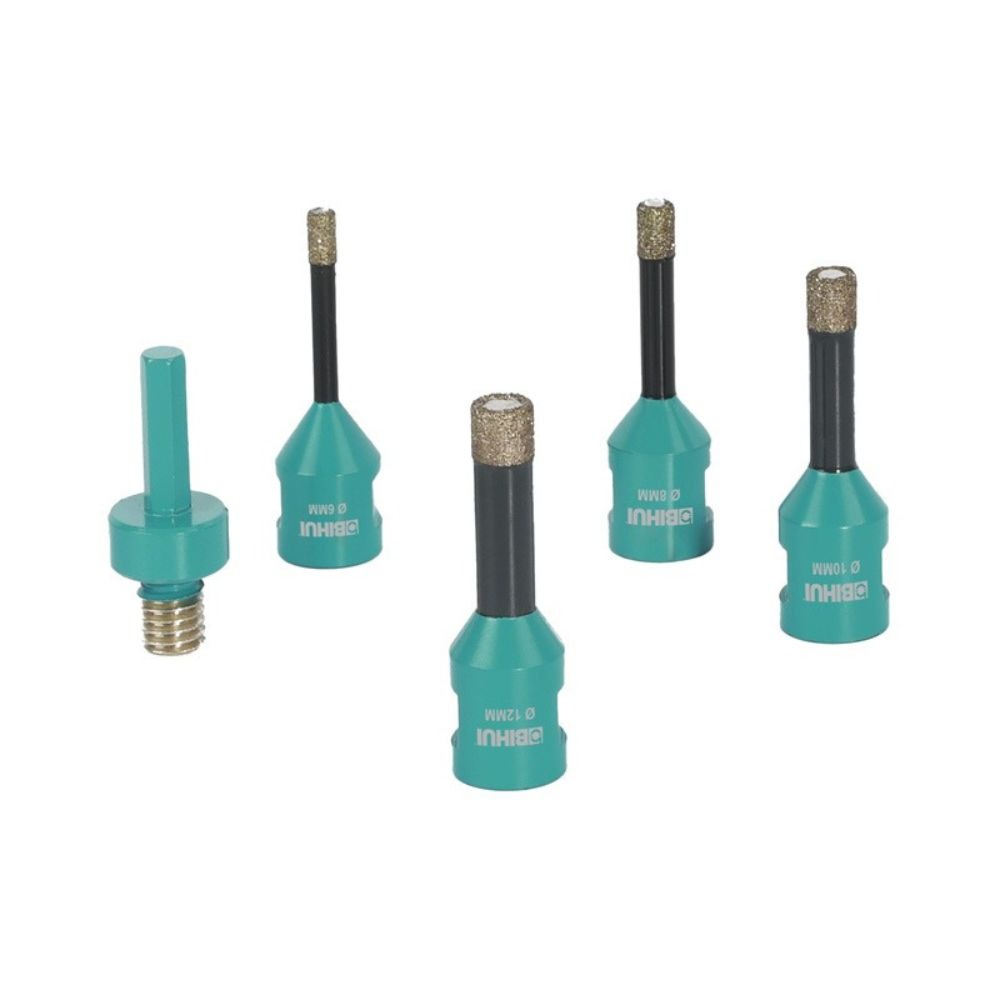 Kit de Brocas Diamantadas Turbo com Adaptador M14 Bihui DBK4
