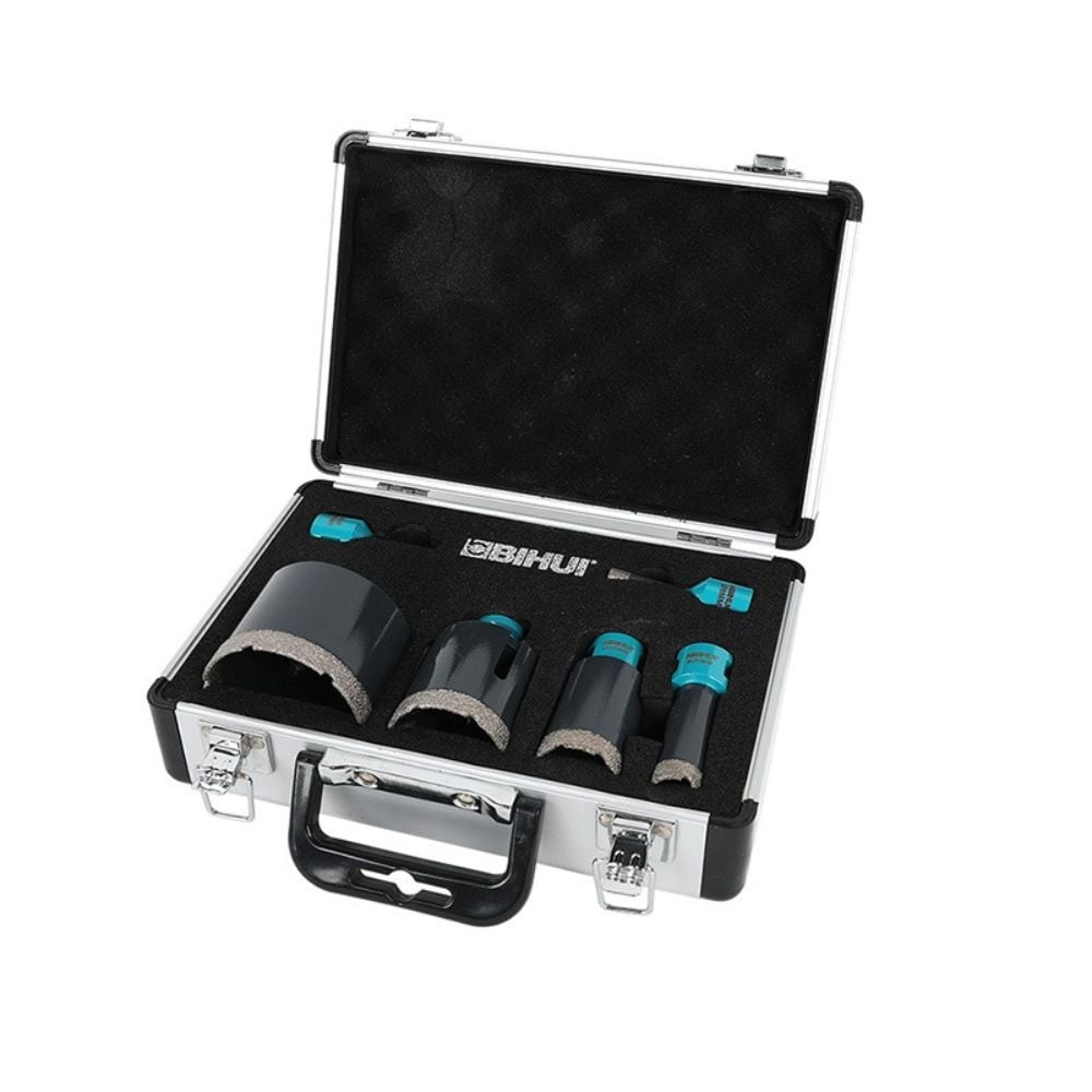 Kit de 6 brocas craneanas diamantadas em estojo BIHUI DBDMK6
